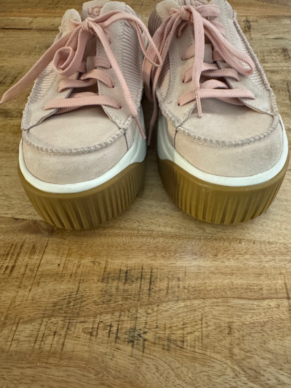 UGG EZ DUZZIT TEACUP ROSE Pink Women's Slip-On Platform Sneakers mules NEW 9.5 - Picture 7 of 10